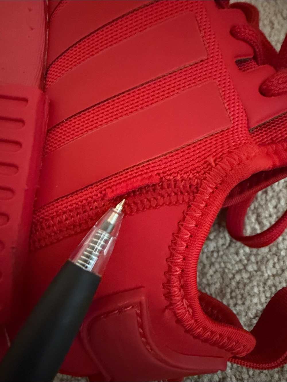 Adidas NMD R1 J Men's Shoes Red-Scarlet - Picture 7 of 7
